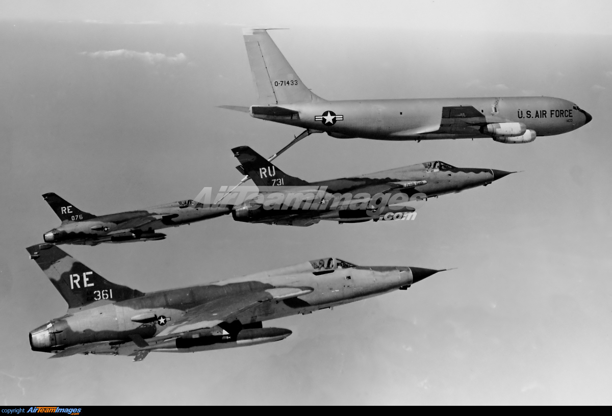 Boeing KC-135A & F-105s - Large Preview - AirTeamImages.com