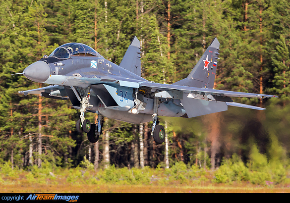 Mikoyan Gurevich MiG-29K (34 BLUE) Aircraft Pictures & Photos ...