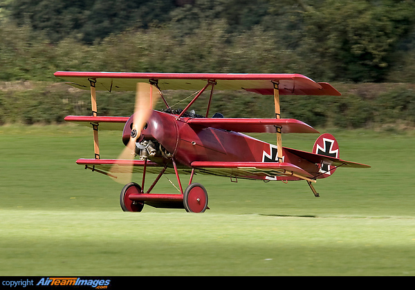 Fokker DR1 Triplane (G-FOKK) Aircraft Pictures & Photos - AirTeamImages.com